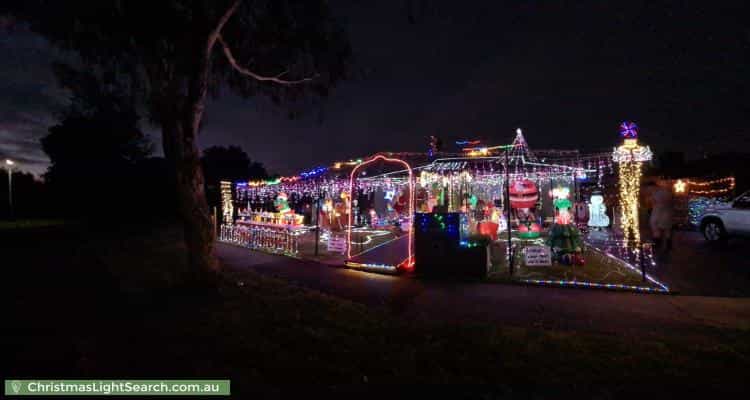 Christmas Light display at 9 Warwick Close, Wantirna
