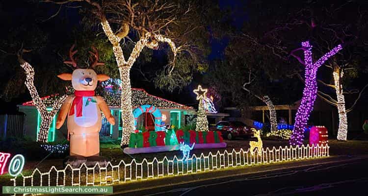 Christmas Light display at 39 Wyatt Street, Ocean Grove