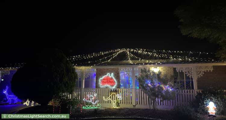 Christmas Light display at 1 Vines Cross Crescent, Onkaparinga Hills