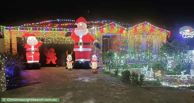 Christmas Light display at  Triton Street, Dunlop