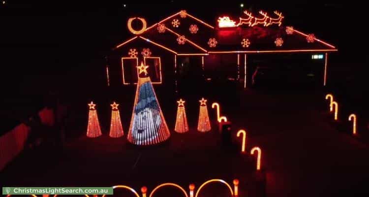 Christmas Light display at 10 Brigham Court, Gosnells