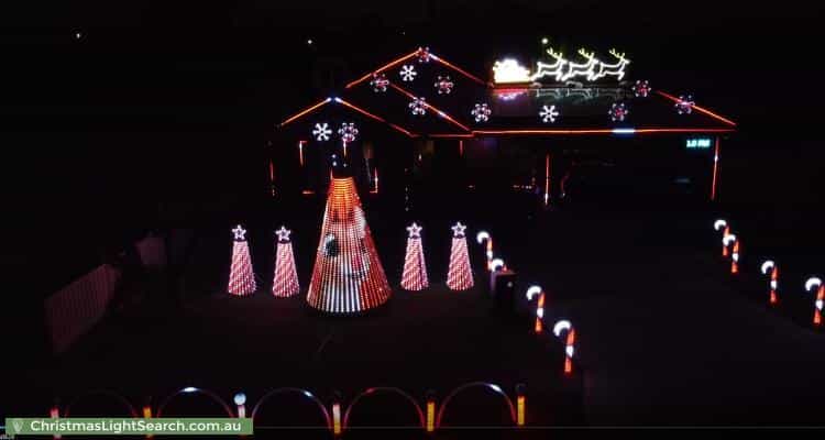 Christmas Light display at 10 Brigham Court, Gosnells