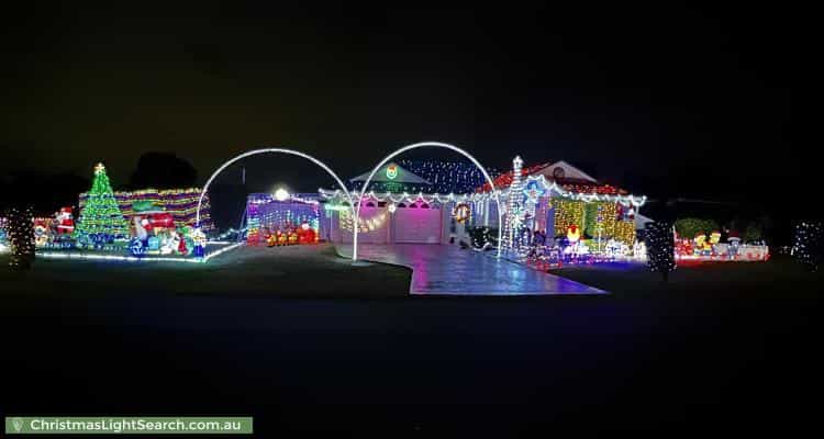 Christmas Light display at 60 Kiber Drive, Glenmore Park