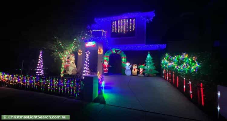 Christmas Light display at  Haven Crescent, Ascot Vale