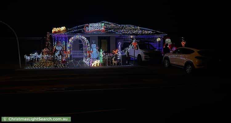 Christmas Light display at 93 Lineham Drive, Cranbourne East
