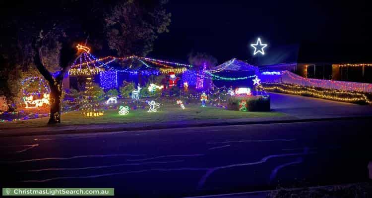 Christmas Light display at 7 Robinson Road, Willaston