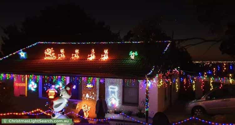 Christmas Light display at 4 Mintanta Drive, Banksia Park