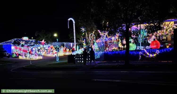 Christmas Light display at 4 Santa Clara Rise, Upper Coomera