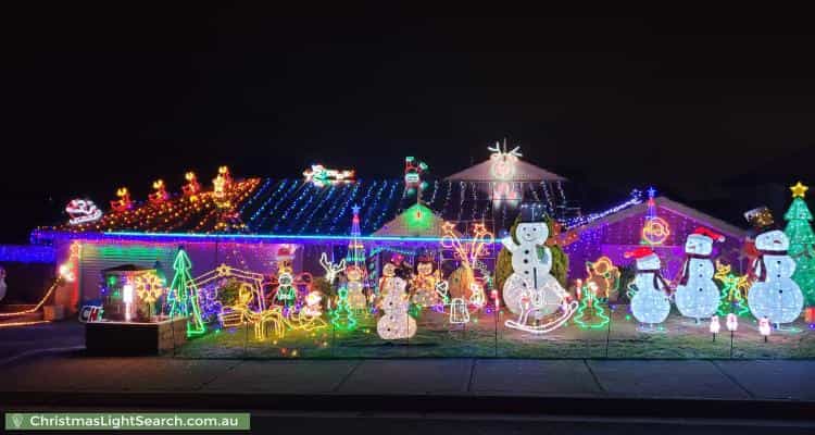 Christmas Light display at 6 Bechervaise Court, Greenwith