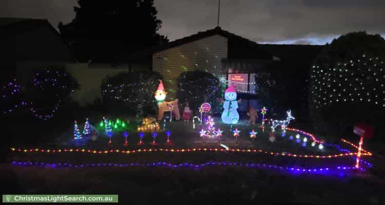 Christmas Light display at 32 Wilterna Crescent, Smithfield