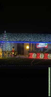 Christmas Light display at 28 Renegade Way, Kingsley