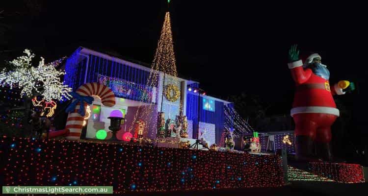 Christmas Light display at 19 Nemarra Street, Wynnum West