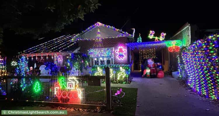 Christmas Light display at 7 James Street, Clarence Park