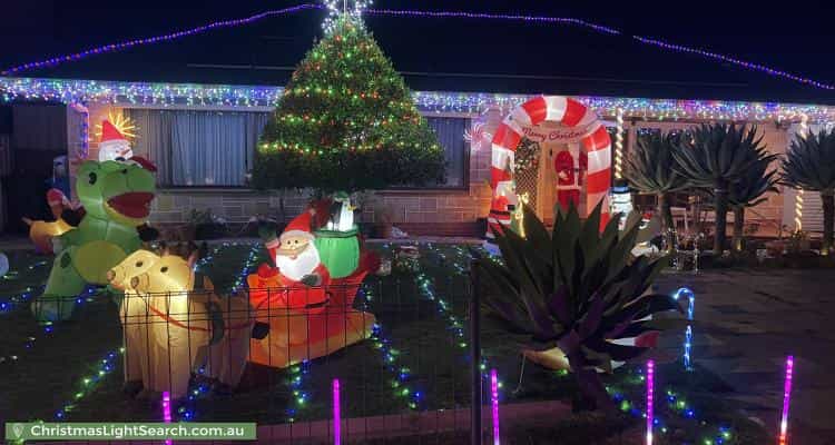 Christmas Light display at 39 Naretha Street, Holden Hill