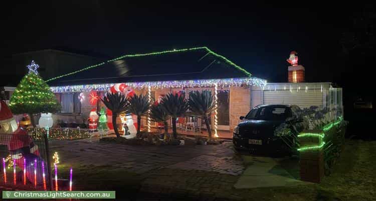 Christmas Light display at 39 Naretha Street, Holden Hill