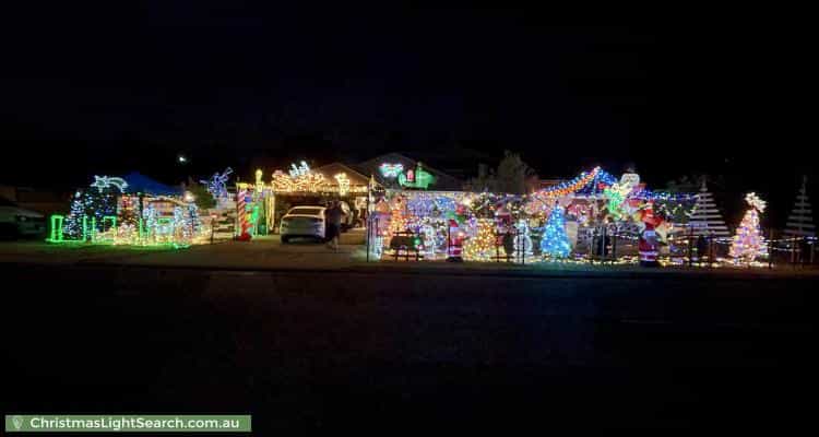 Christmas Light display at 12 France Street, Mandurah