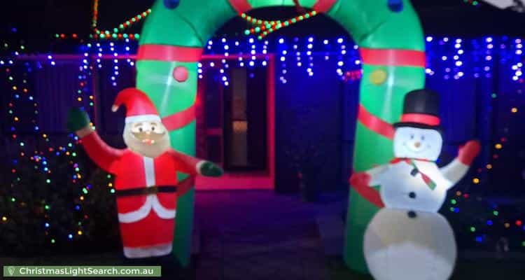 Christmas Light display at 2 Lavender Grove, Seaford Rise