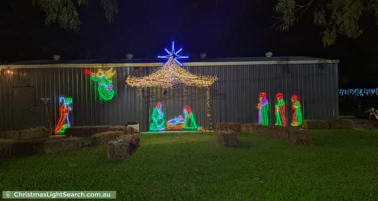 Christmas Light display at 62 Patterson Street, Malak