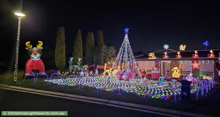 Christmas Light display at 8 Birchwood Rise, Blakeview