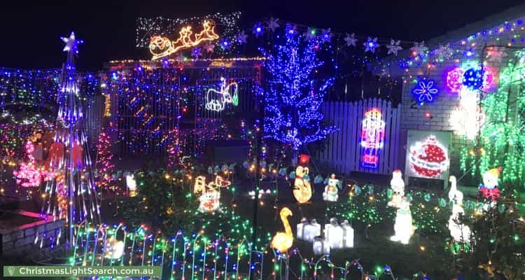Christmas Light display at 23 Arnica Crescent, Bald Hills