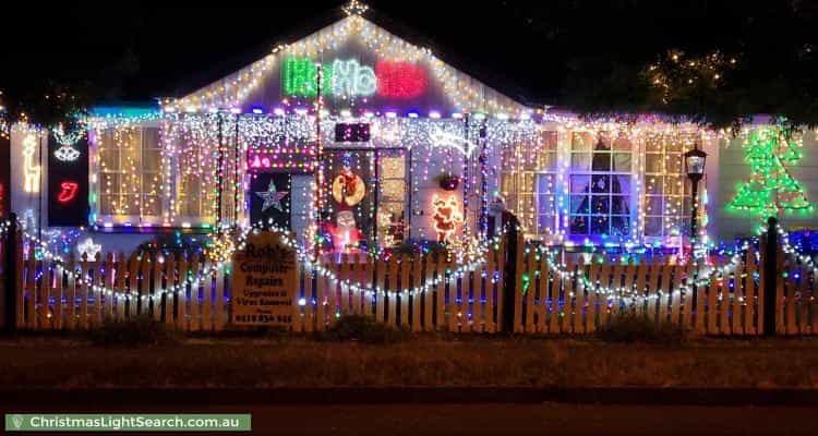 Christmas Light display at 77 Midway Road, Elizabeth East