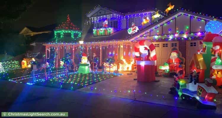 Christmas Light display at 3 Swanston Court, Taylors Hill