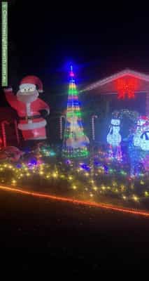 Christmas Light display at 1 House Circuit, Banks