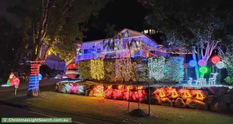 Christmas Light display at  Larwood Place, Ferny Hills