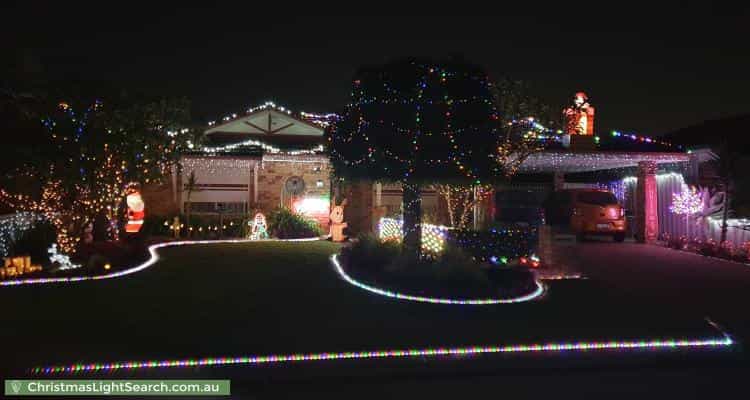 Christmas Light display at 25 Fantail Way, Huntingdale