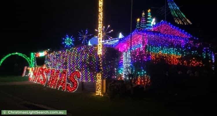 Christmas Light display at  Tench Place, Glenmore Park