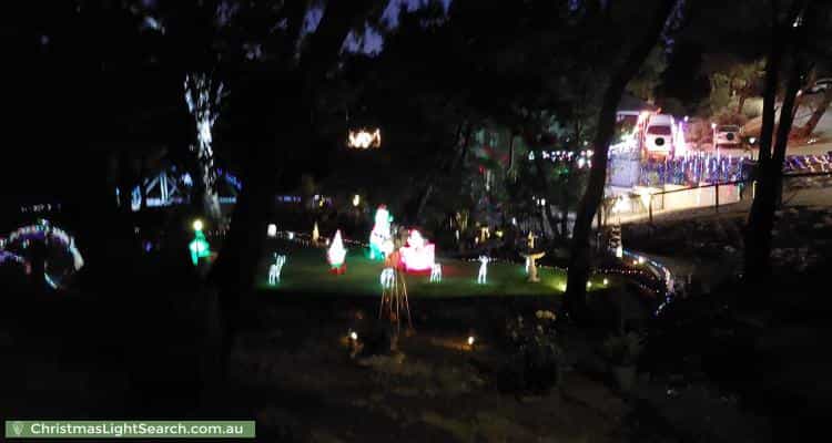Christmas Light display at 23 Chowilla Street, Eden Hills