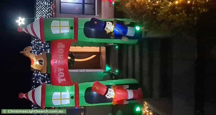 Christmas Light display at 1 Ina Gregory Circuit, Conder