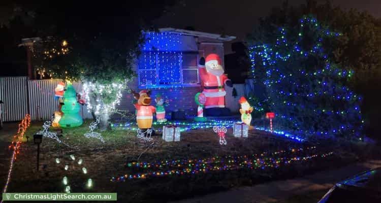 Christmas Light display at 33 Winara Drive, Ingle Farm