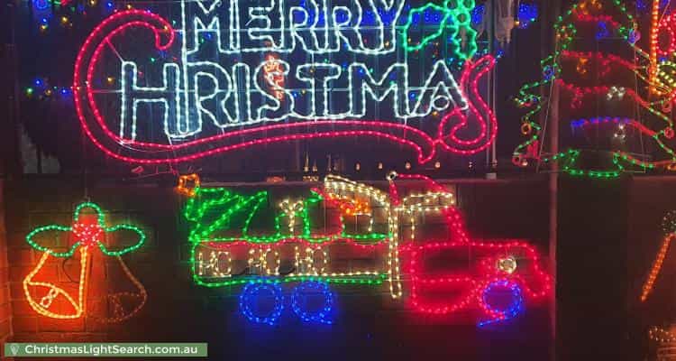 Christmas Light display at 7 Narrabeen Street, Taylors Hill