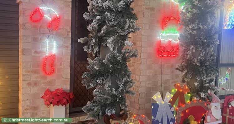 Christmas Light display at 17 Delma View, Gungahlin