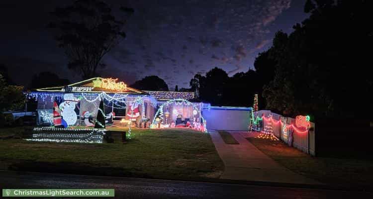 Christmas Light display at 20 Summerford Road, Aberfoyle Park