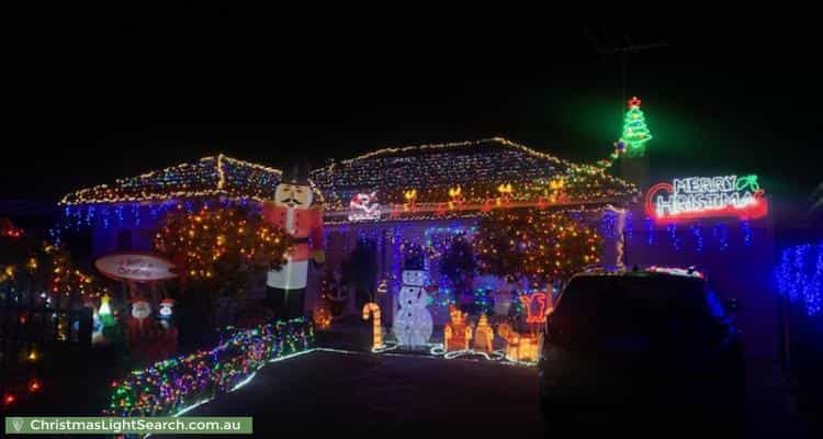 Christmas Light display at 8 Westgate Avenue, Albion