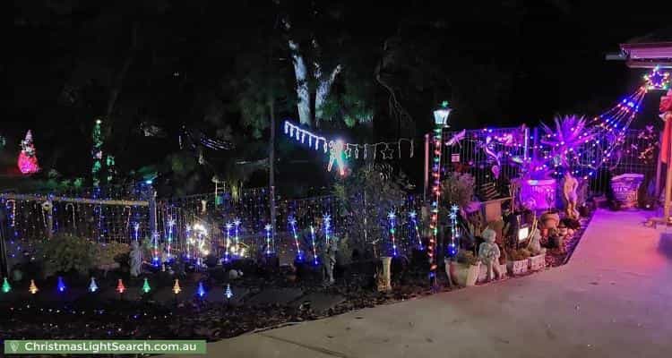 Christmas Light display at 23 Chowilla Street, Eden Hills