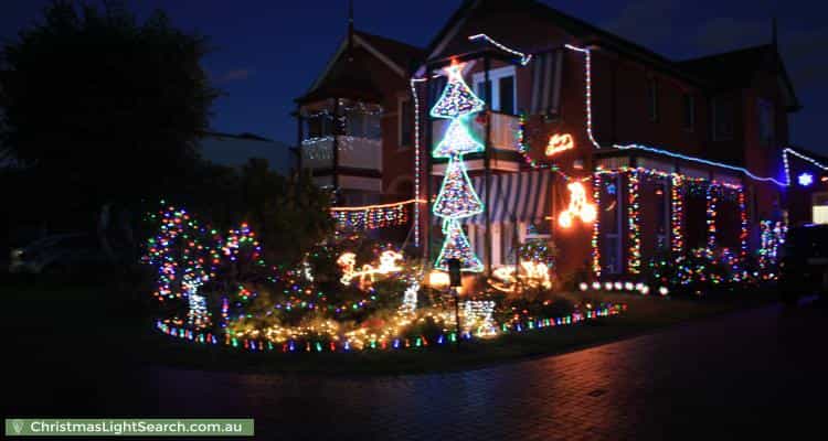 Christmas Light display at 24 West Court, Williamstown