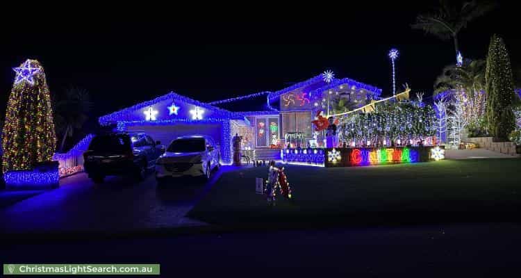 Christmas Light display at 12 Consulate Court, Thornlie