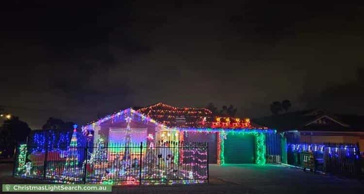 Christmas Light display at 2 Horwood Road, Salisbury North