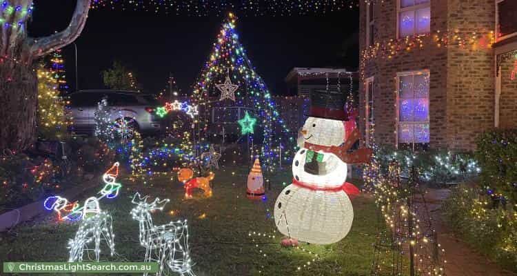 Christmas Light display at 53 Candlebark Quadrant, Rowville