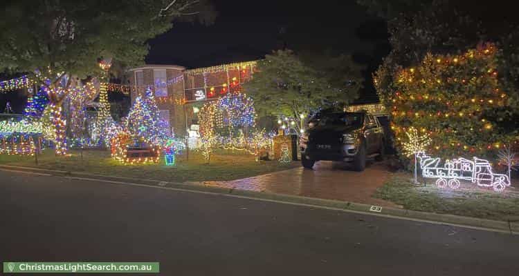 Christmas Light display at 53 Candlebark Quadrant, Rowville