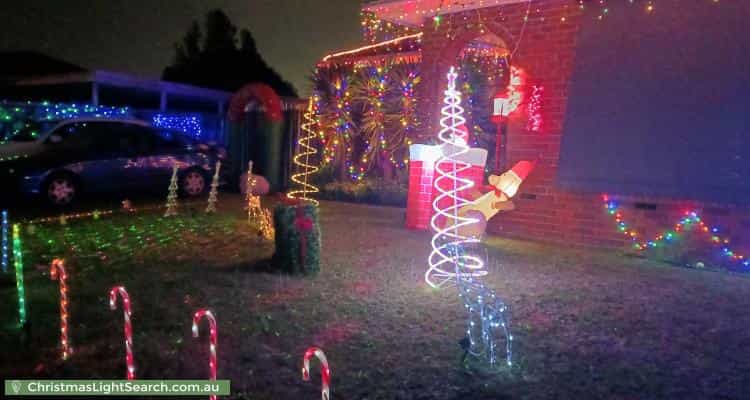 Christmas Light display at 7 Gregory Court, Cranbourne North