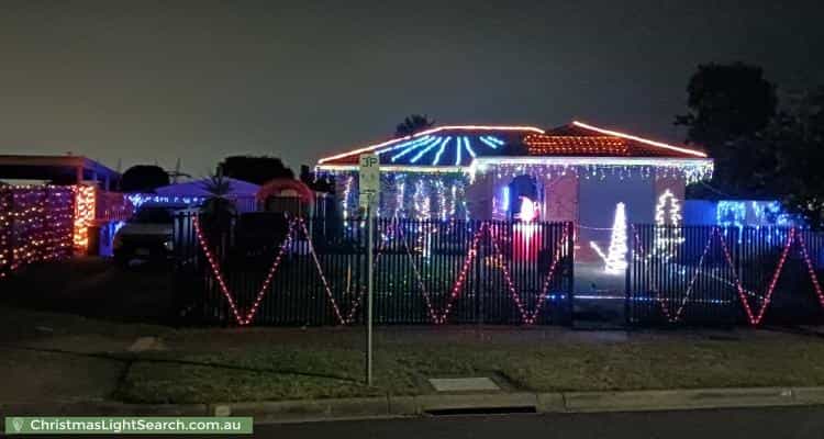 Christmas Light display at 7 Gregory Court, Cranbourne North