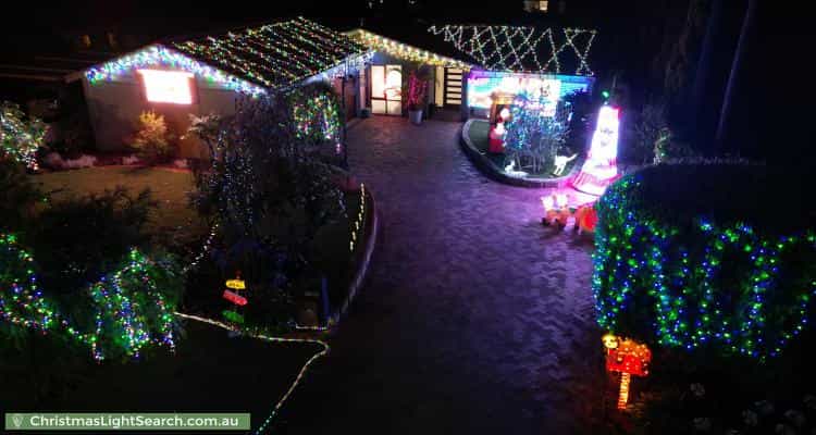 Christmas Light display at 14 Newbery Road, Wembley Downs