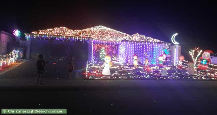 Christmas Light display at 11 Hatfield Road, Ellenbrook