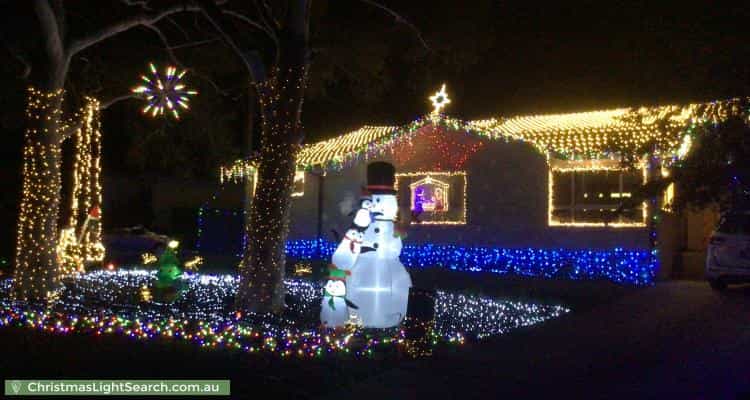 Christmas Light display at  Attiwell Circuit, Kambah