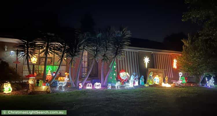 Christmas Light display at 8 Watermoor Avenue, Kilsyth South