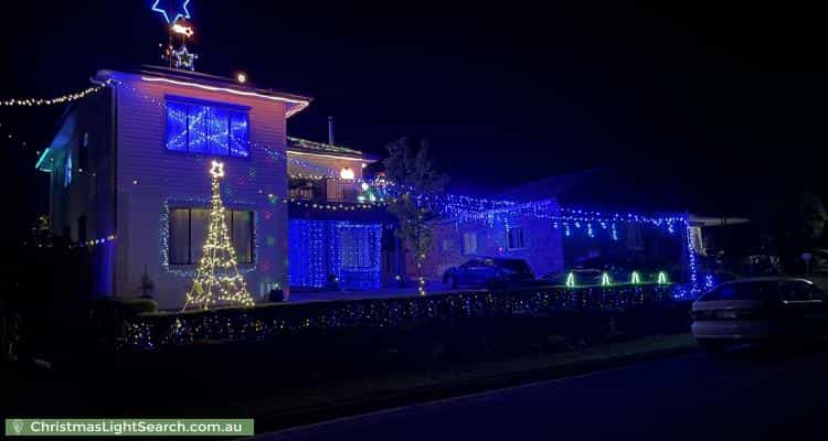 Christmas Light display at 1 Hill Street, Lobethal